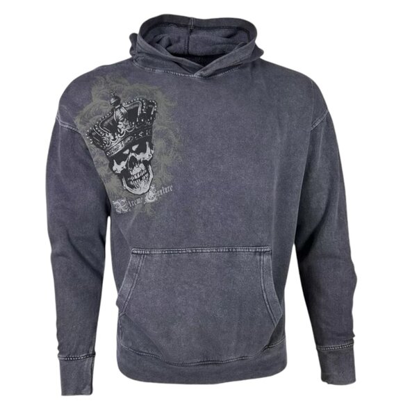 Archaic By Affliction Unisex Oversized Boxy Pullover Hoodie Ordained - Picture 3 of 7